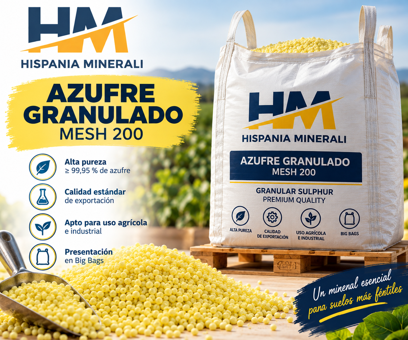 AZUFRE GRANULADO MESH 200